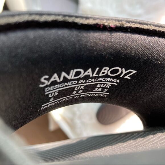 Sandalboyz Black Slides US Size 6 EUC - Picture 6 of 11